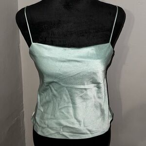 Breeze colored casual shirt. Alice + Olivia.